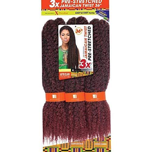 Sensationnel African Collection X-Pression Pre-Stretched Crochet Braid - 3X JAMAICAN TWIST 36"