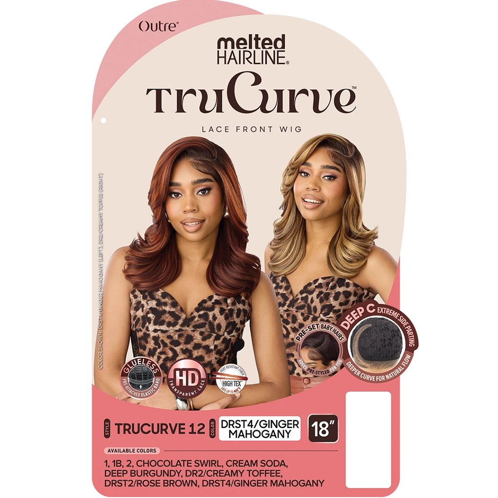 Outre Synthetic Melted Hairline TruCurve Glueless HD Lace Front Wig - TRUCURVE 12