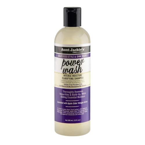 Aunt Jackie's Power Wash Intense Moisture Clarifying Shampoo 12 oz