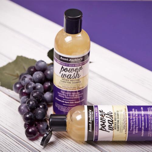 Aunt Jackie's Power Wash Intense Moisture Clarifying Shampoo 12 oz