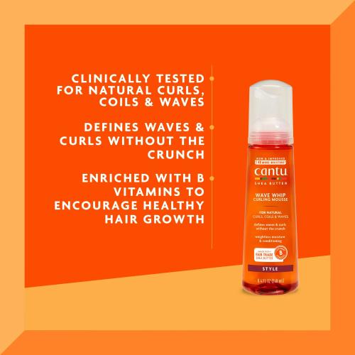 Cantu Shea Butter Wave Whip Curling Mousse 8.4 oz