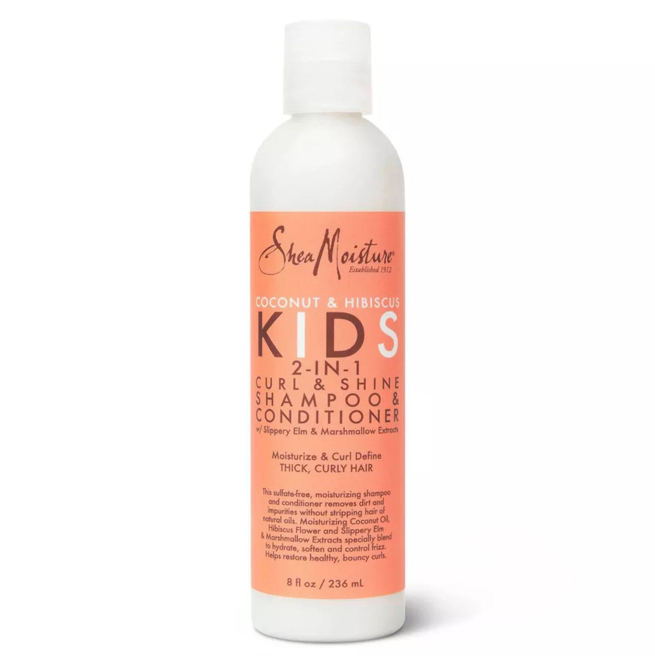 Shea Moisture Coconut & Hibiscus Kids 2-In-1 Shampoo & Conditioner 8 oz