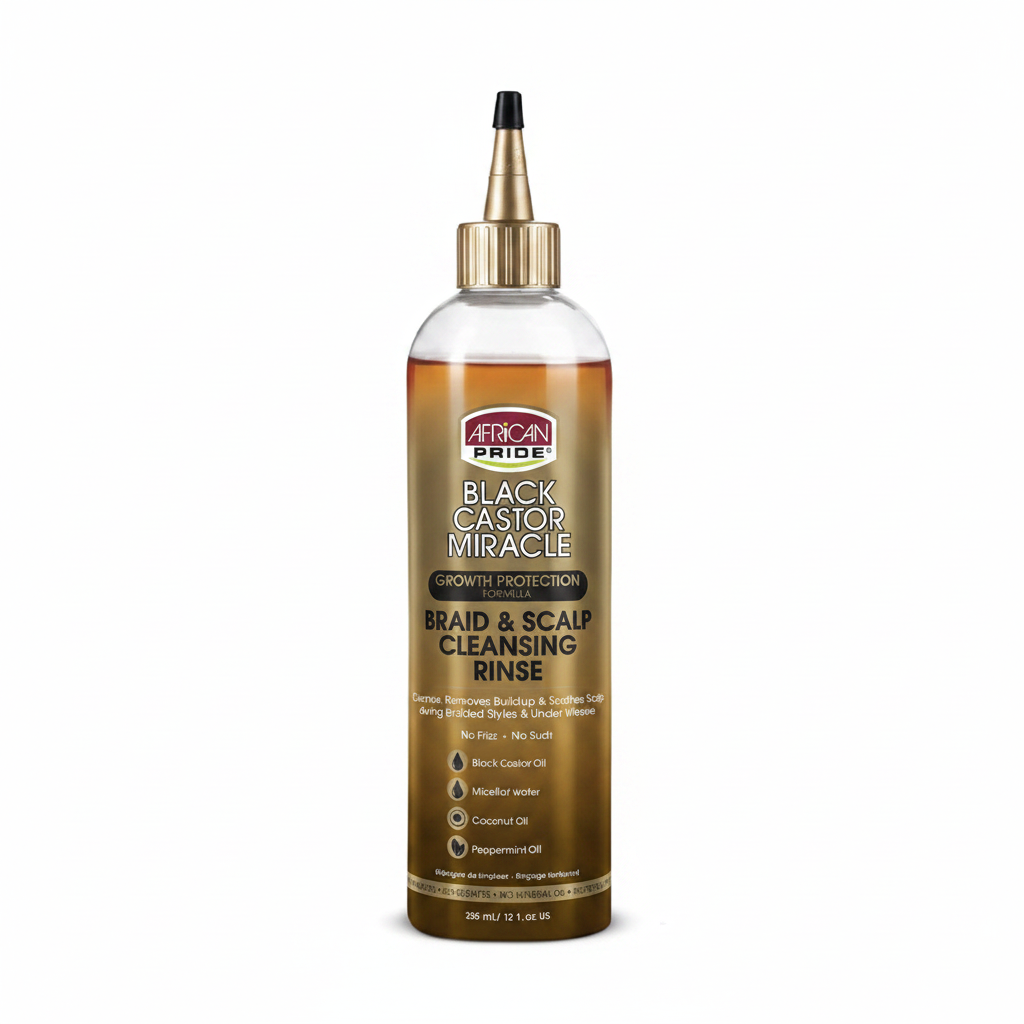 African Pride Black Castor Miracle Braid & Scalp Cleansing Rinse 1024x1024