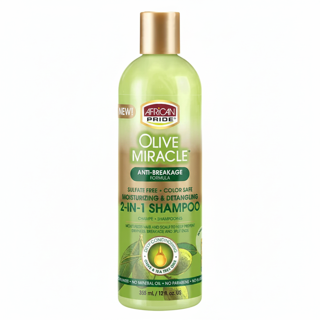 African Pride Olive Miracle 2-in-1 Shampoo