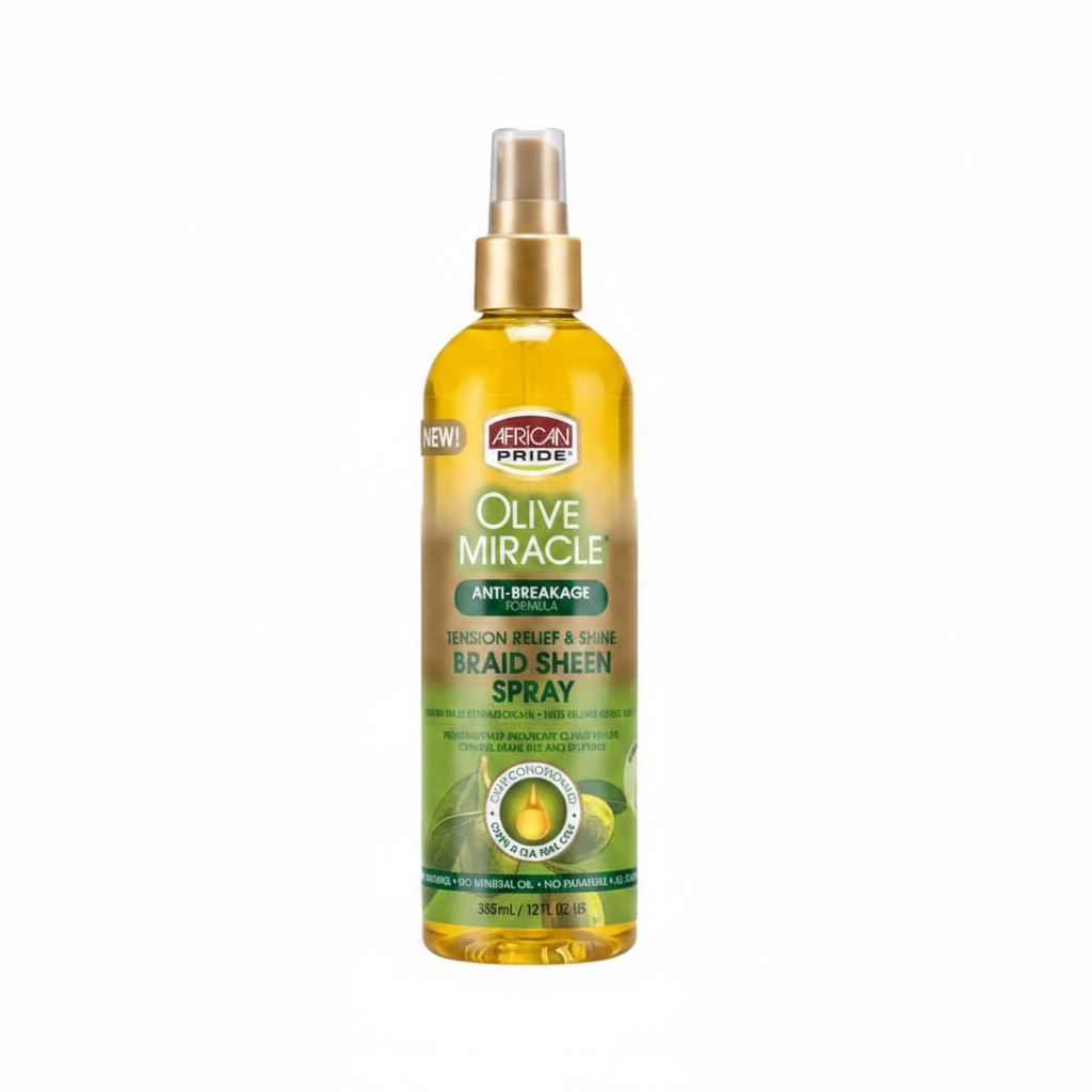 African Pride Olive Miracle Regular Braid Sheen Spray