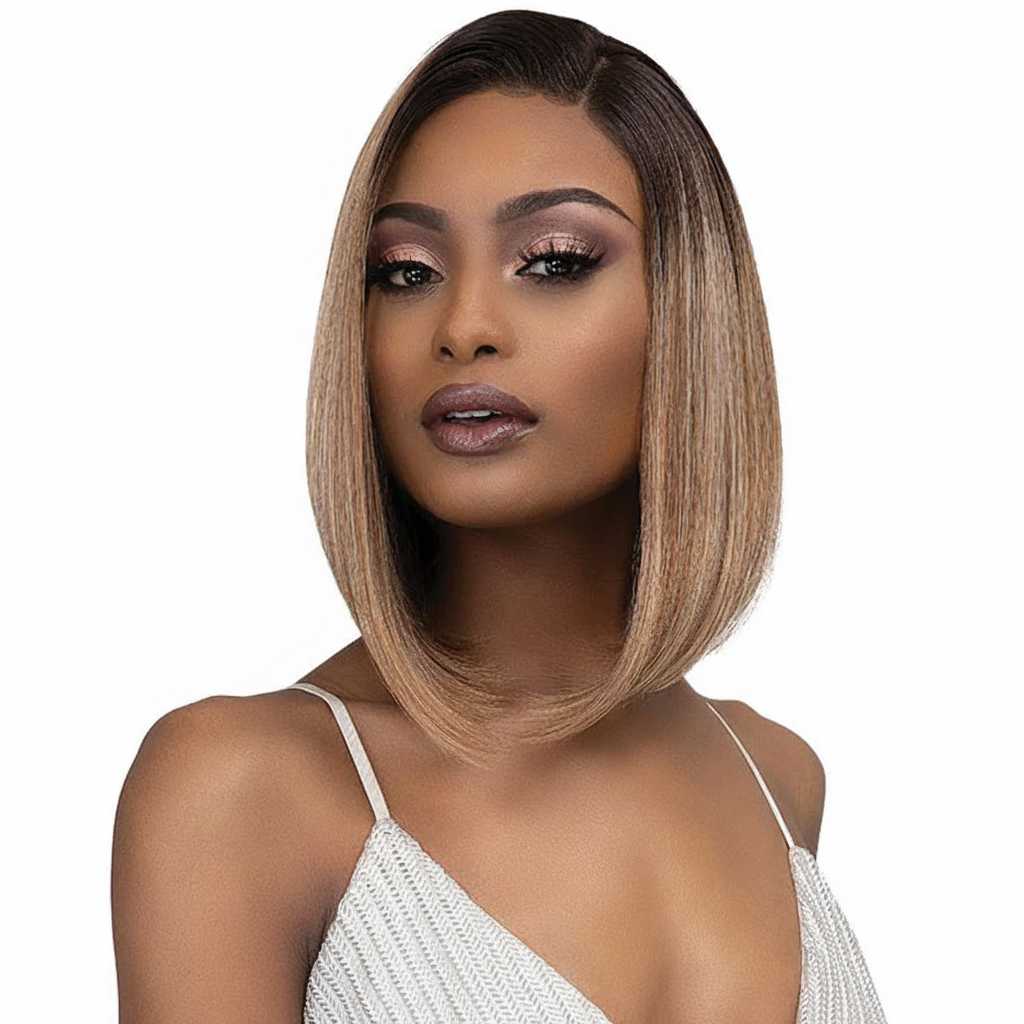 Blonde ombre bob wig - front