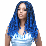 Blue Butterfly Locs Front