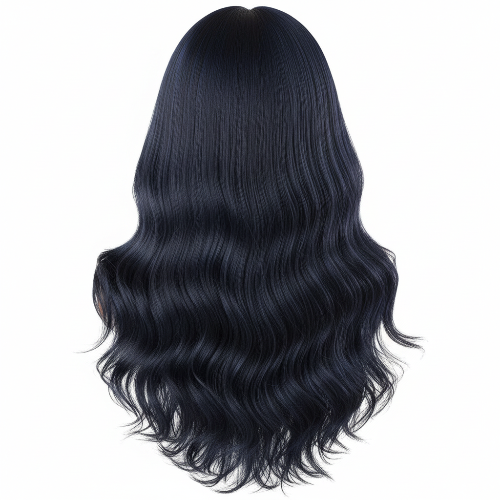 Blue-Night Wig Back View