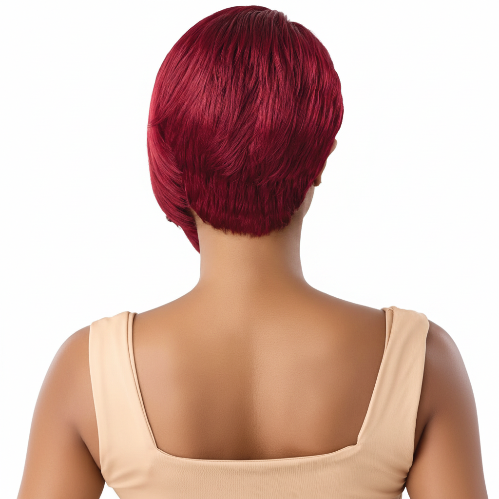 Burgundy back view