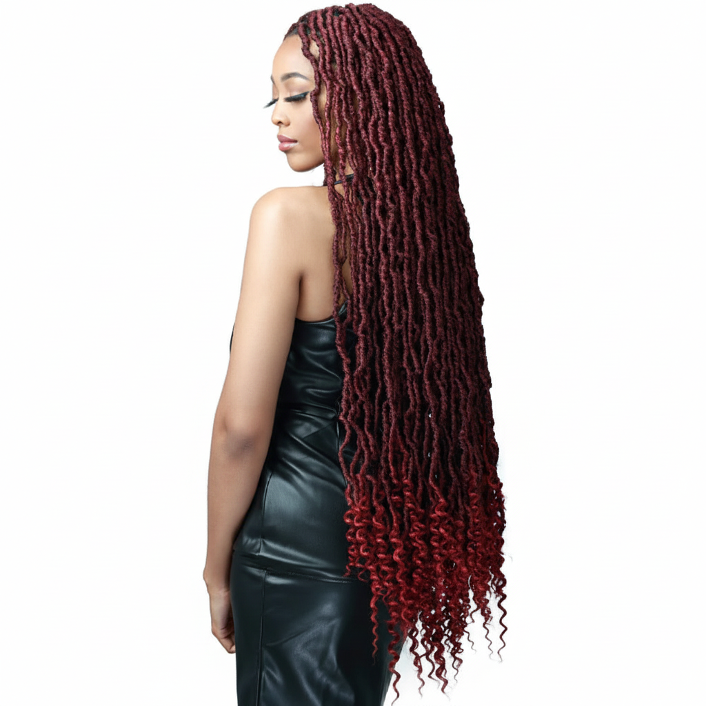 Burgundy Ombre Locs Side 1024x1024