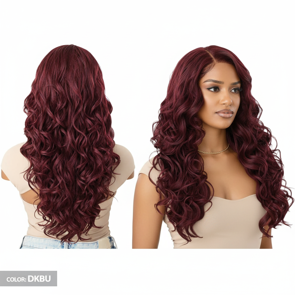 Outre Synthetic Melted Hairline Glueless HD Lace Front Wig - MH 129
