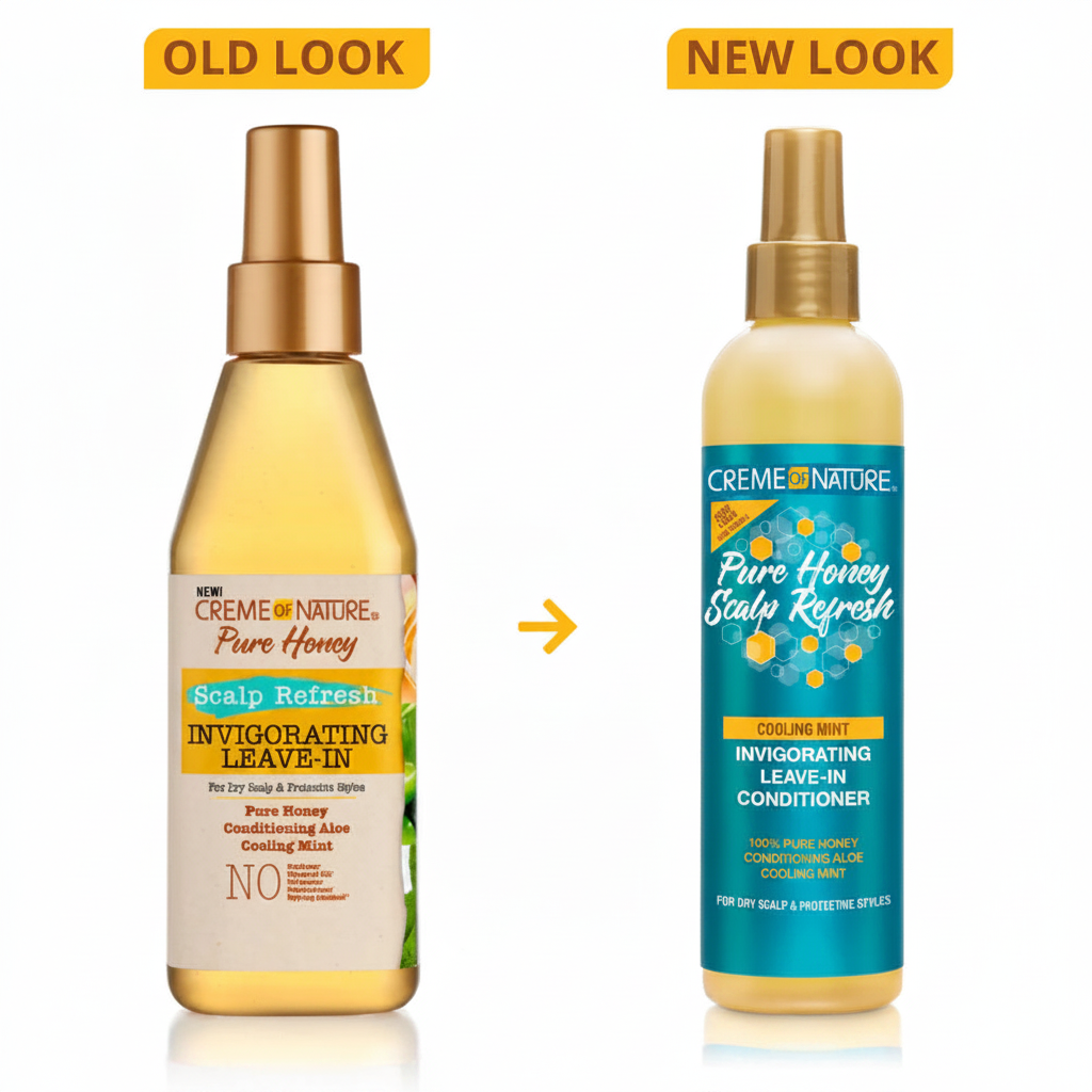 Creme of Nature Pure Honey Old vs New Look