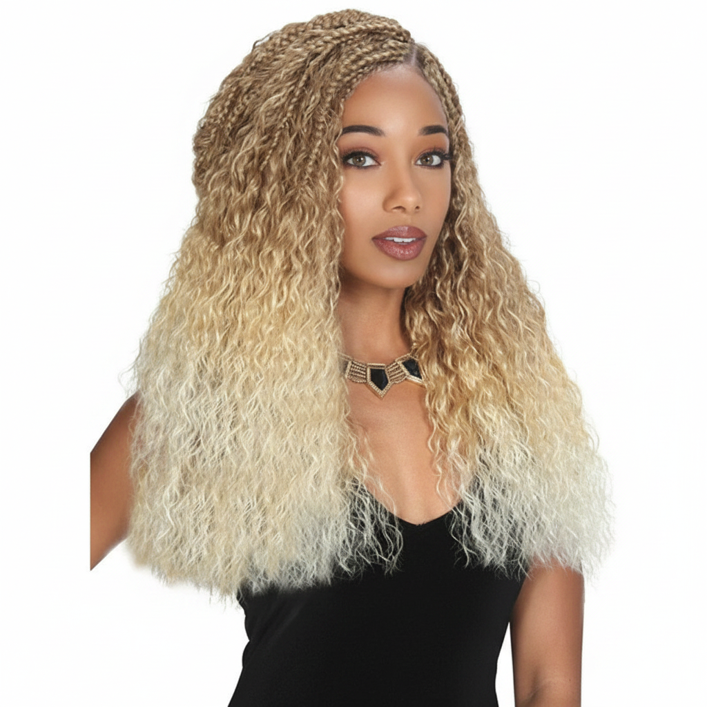 Curly Blonde Ombre - 1024x1024