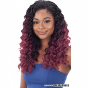 Curly Ombre Burgundy Lace Front Wig