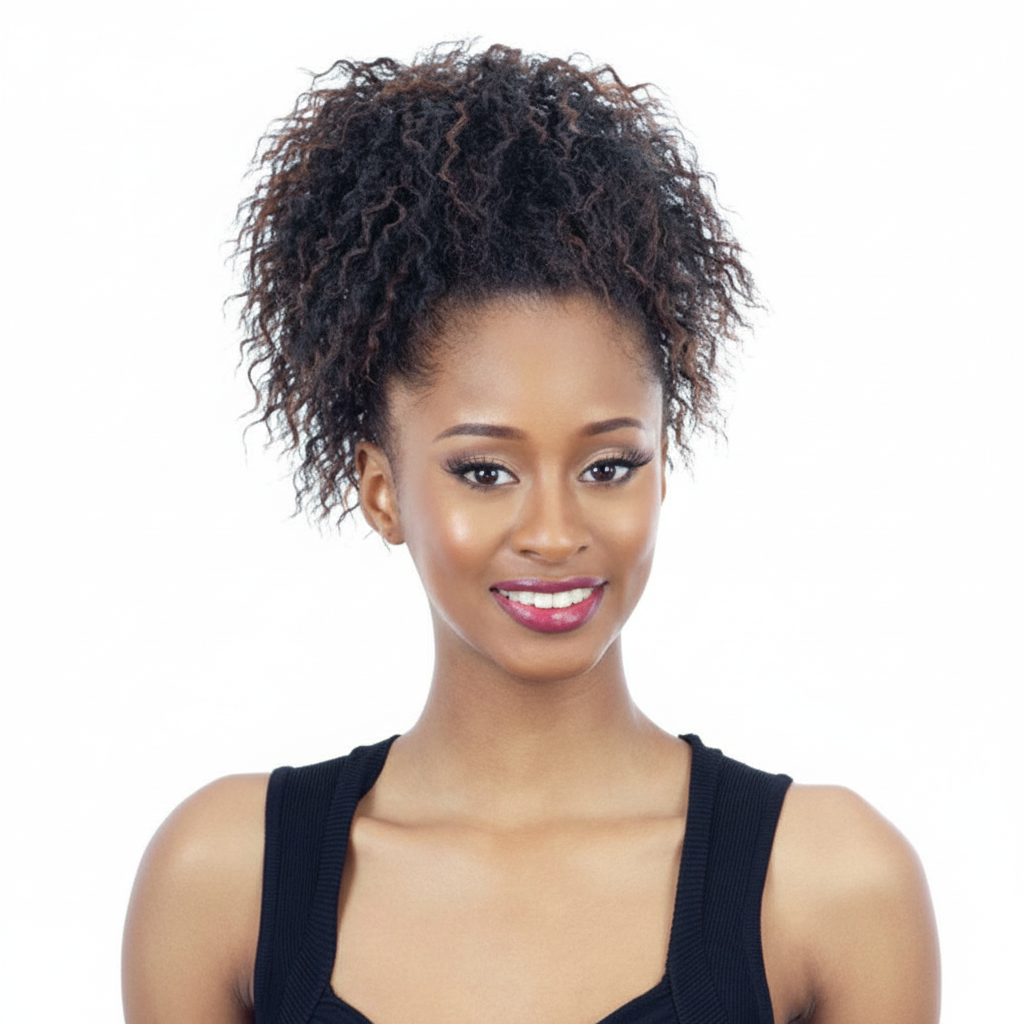 Curly Ponytail Front