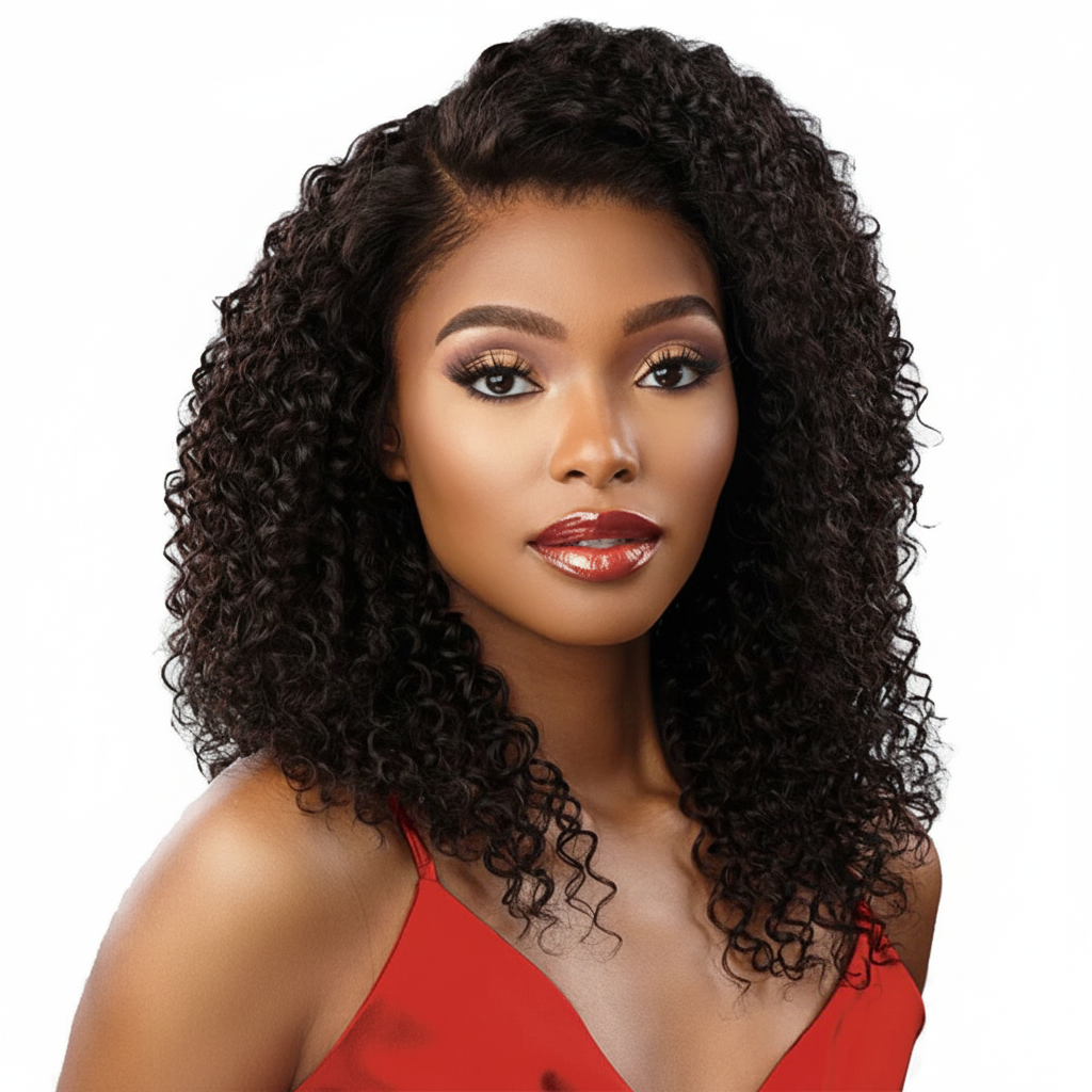 Curly wig - front view
