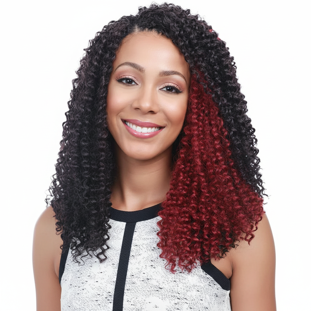 Curly Wig Front View