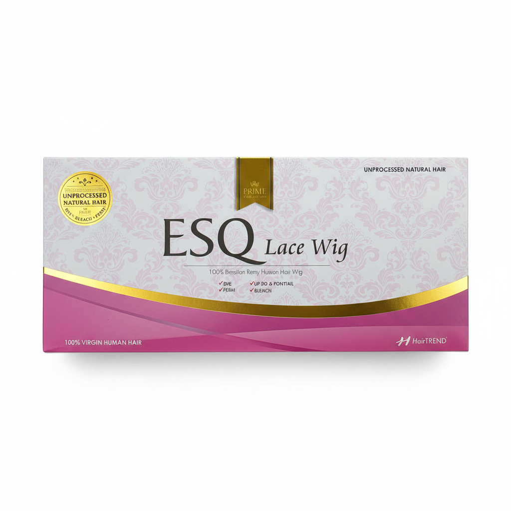 ESQ Lace Wig Box - White Background