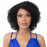 Front view - curly wig
