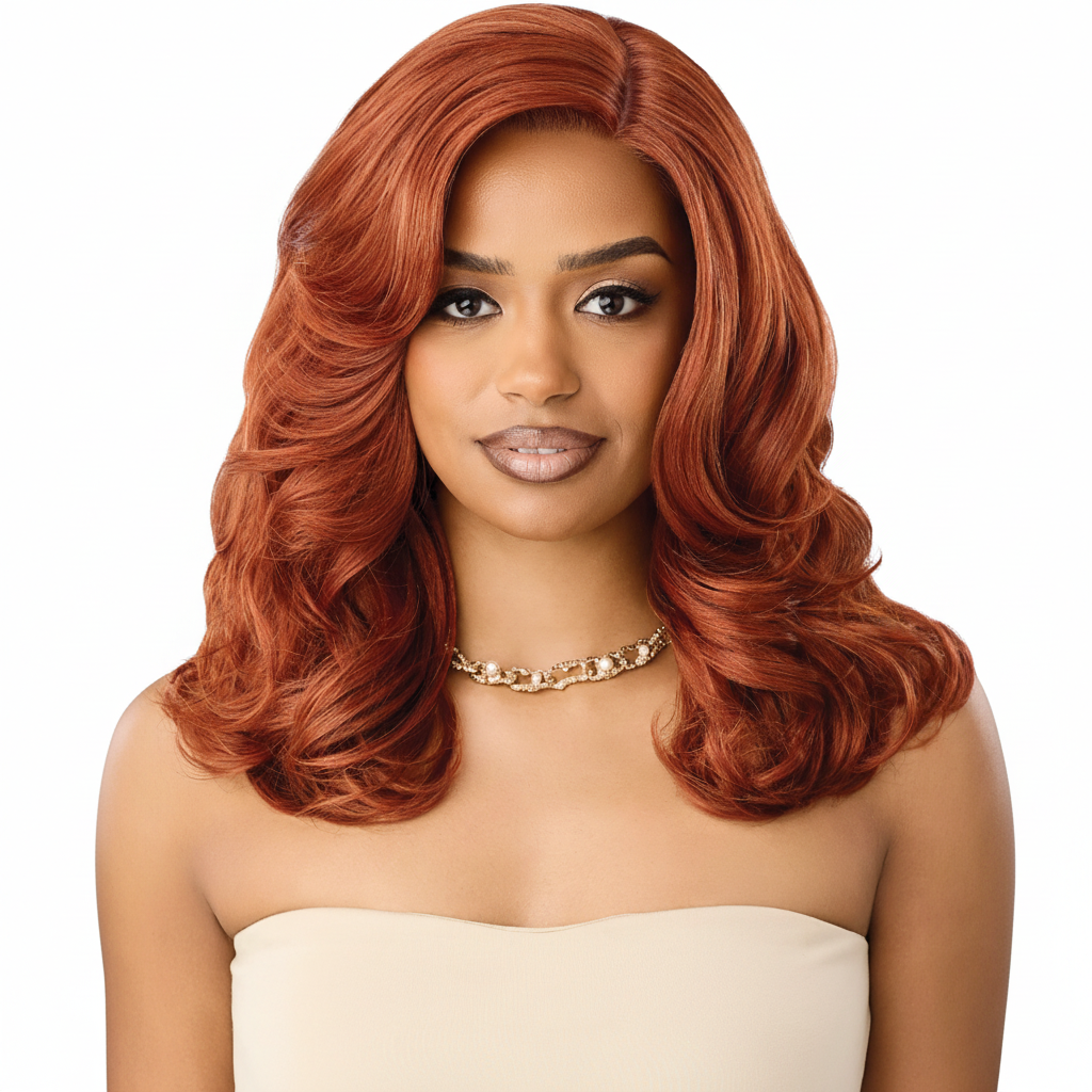 Ginger wig front view