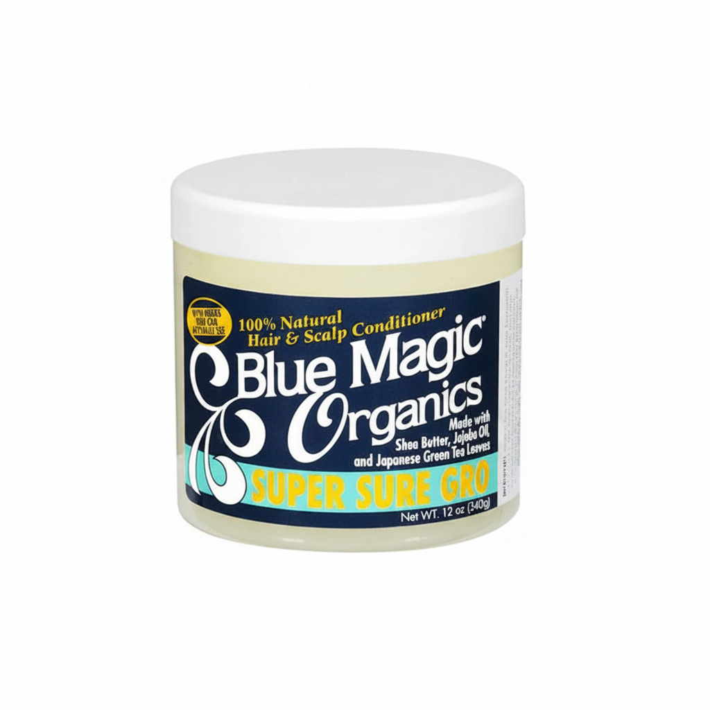 Blue Magic Organics Super Sure Gro 100% Natural Hair & Scalp Conditioner 12oz