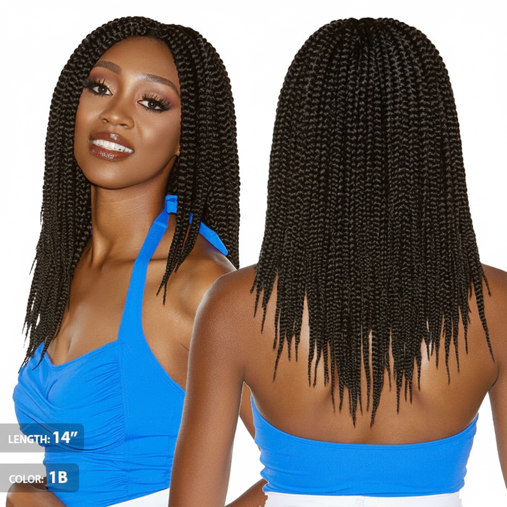 Sensationnel Ruwa Synthetic Pre-Looped Braid - 3X RUWA BOX BRAID 14