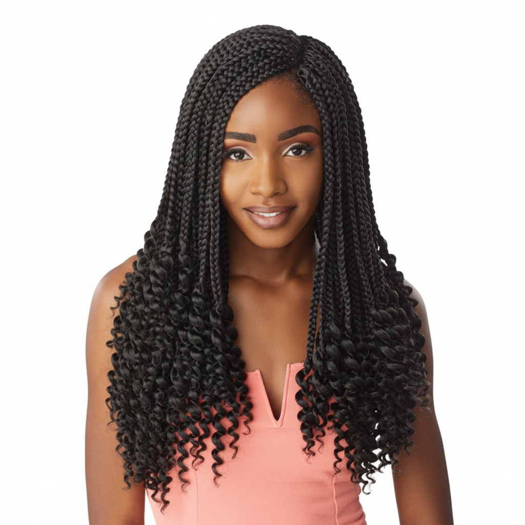Sensationnel Lulutress Crochet Braids - 3X PRE-LOOPED GODDESS BOX BRAID 18