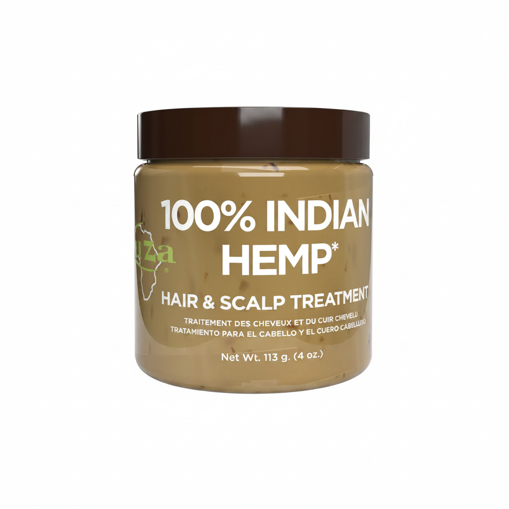 Kuza 100% Indian Hemp Hair & Scalp Treatment 4oz Front