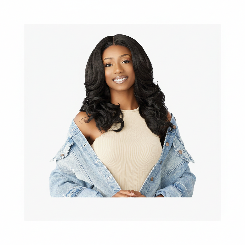 Sensationnel Curls Kinks & Co Synthetic Hair Y-Part Glueless HD Lace Wig - KINKY BARREL CURL 20
