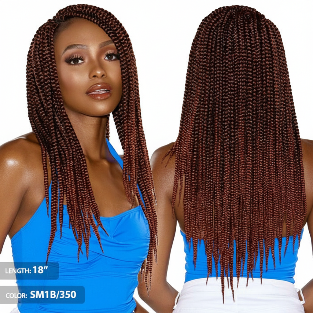 Sensationnel Ruwa Synthetic Pre-Looped Braid - 3X RUWA BOX BRAID 18