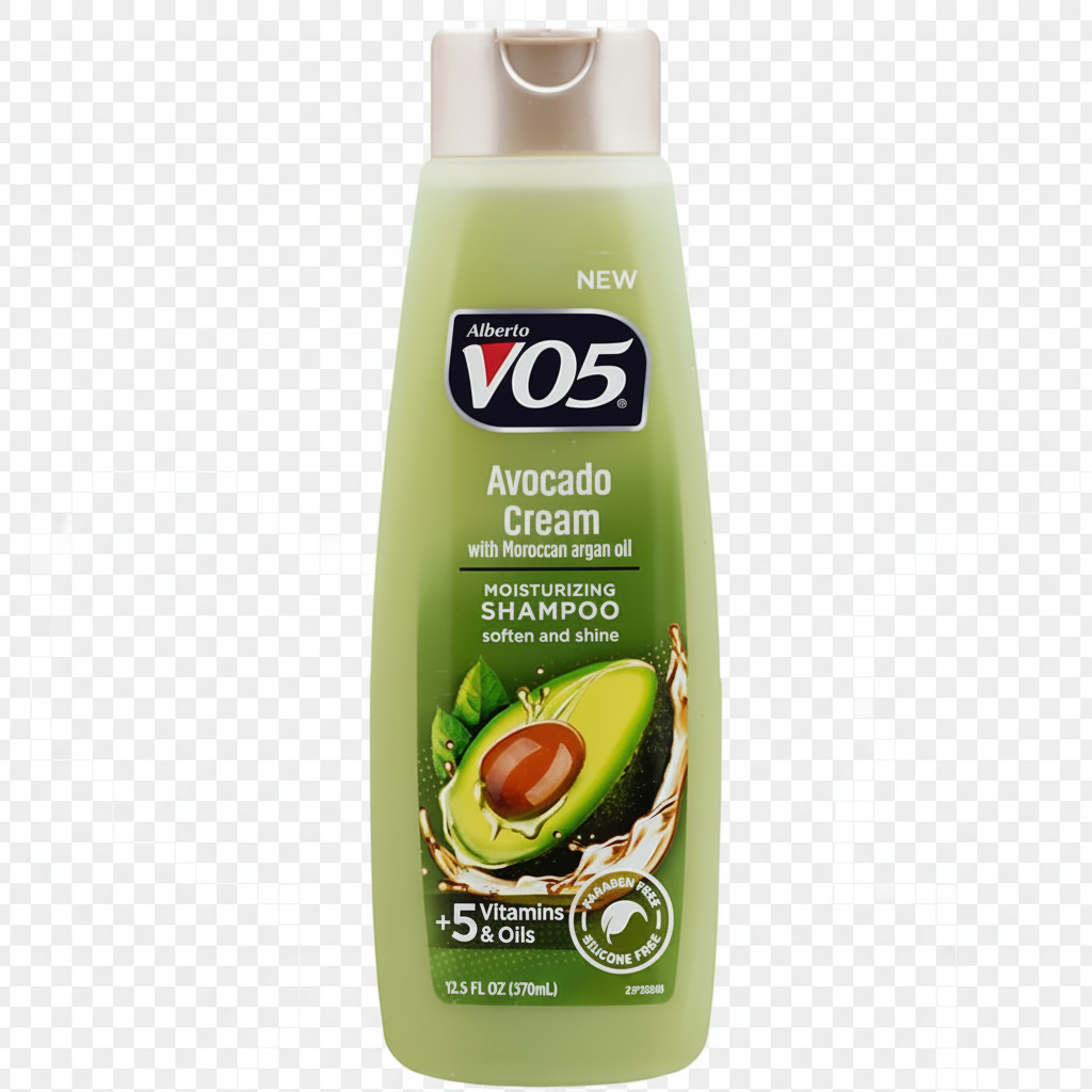 Alberto VO5 Avocado Cream Moisturizing Shampoo 12.5 fl oz white background
