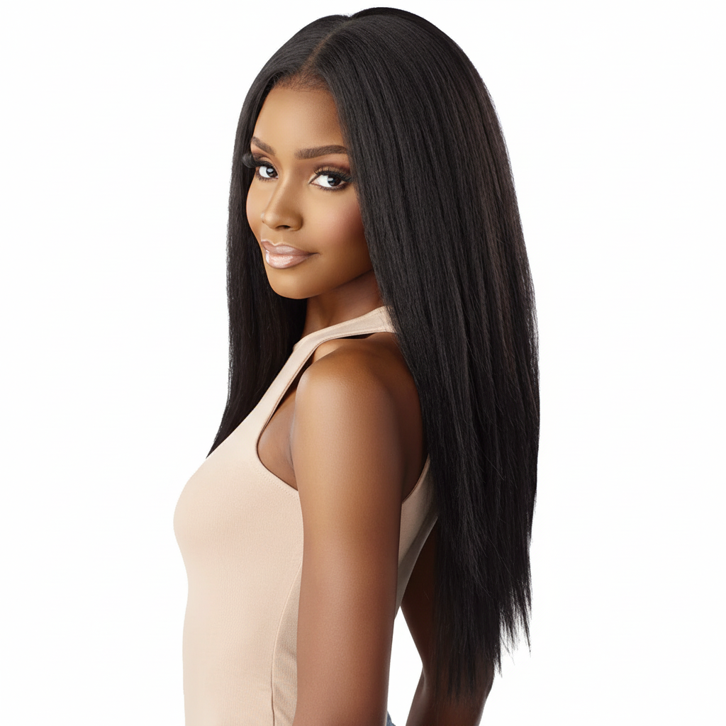 Sensationnel Curls Kinks & Co Synthetic Hair 13x6 Glueless HD Lace Wig - KINKY STRAIGHT 24