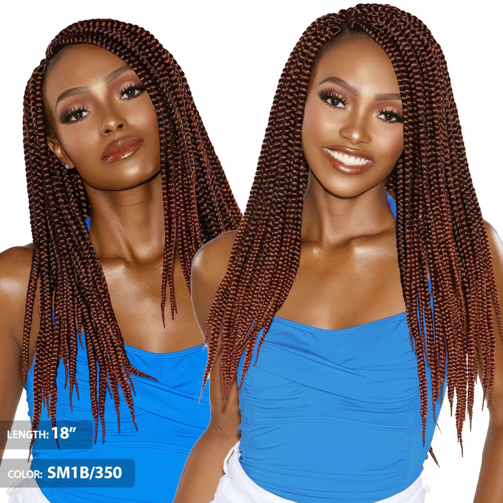 Sensationnel Ruwa Synthetic Pre-Looped Braid - 3X RUWA BOX BRAID 18