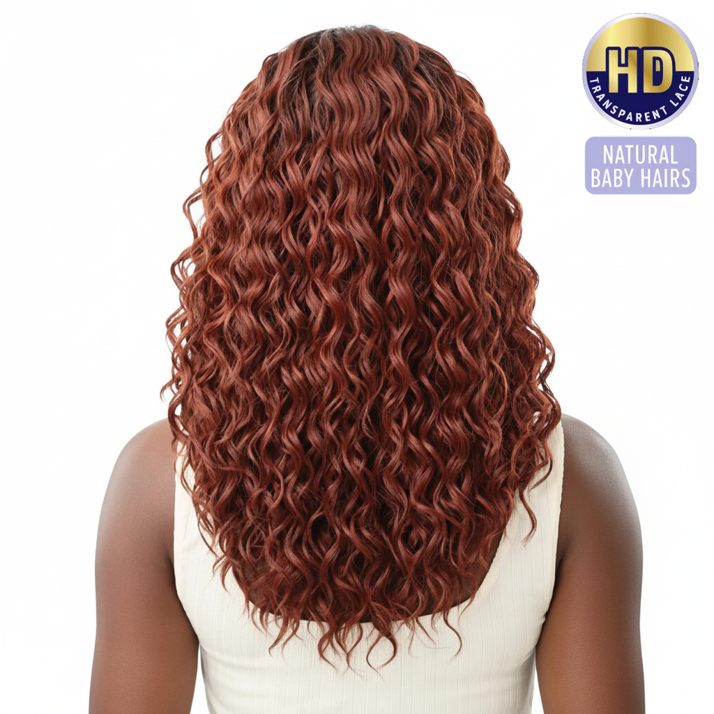 Outre Synthetic Wet N Wavy HD Transparent Lace Front Wig- PRICILLA