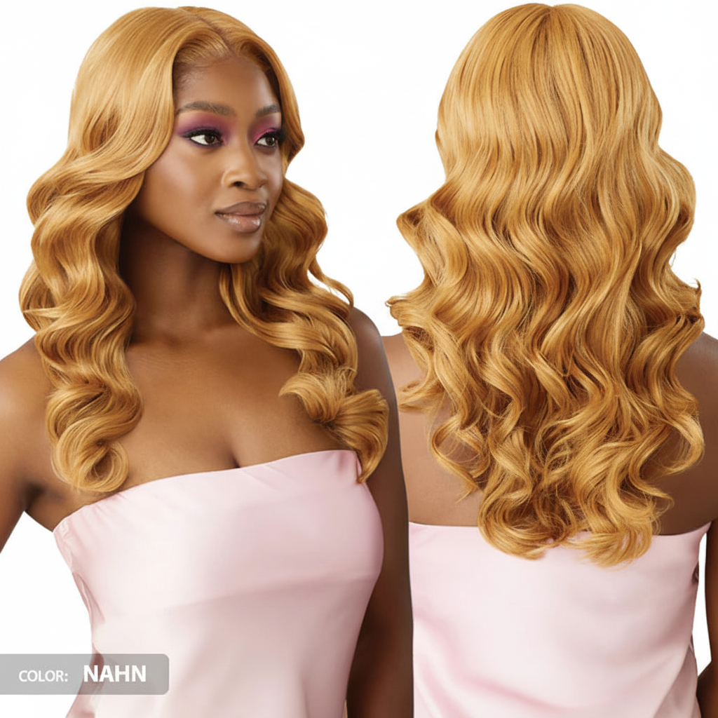 Outre Airtied Human Hair Blend 13x6 Glueless HD Lace Frontal Wig - HHB NATURAL BODY WAVE 22