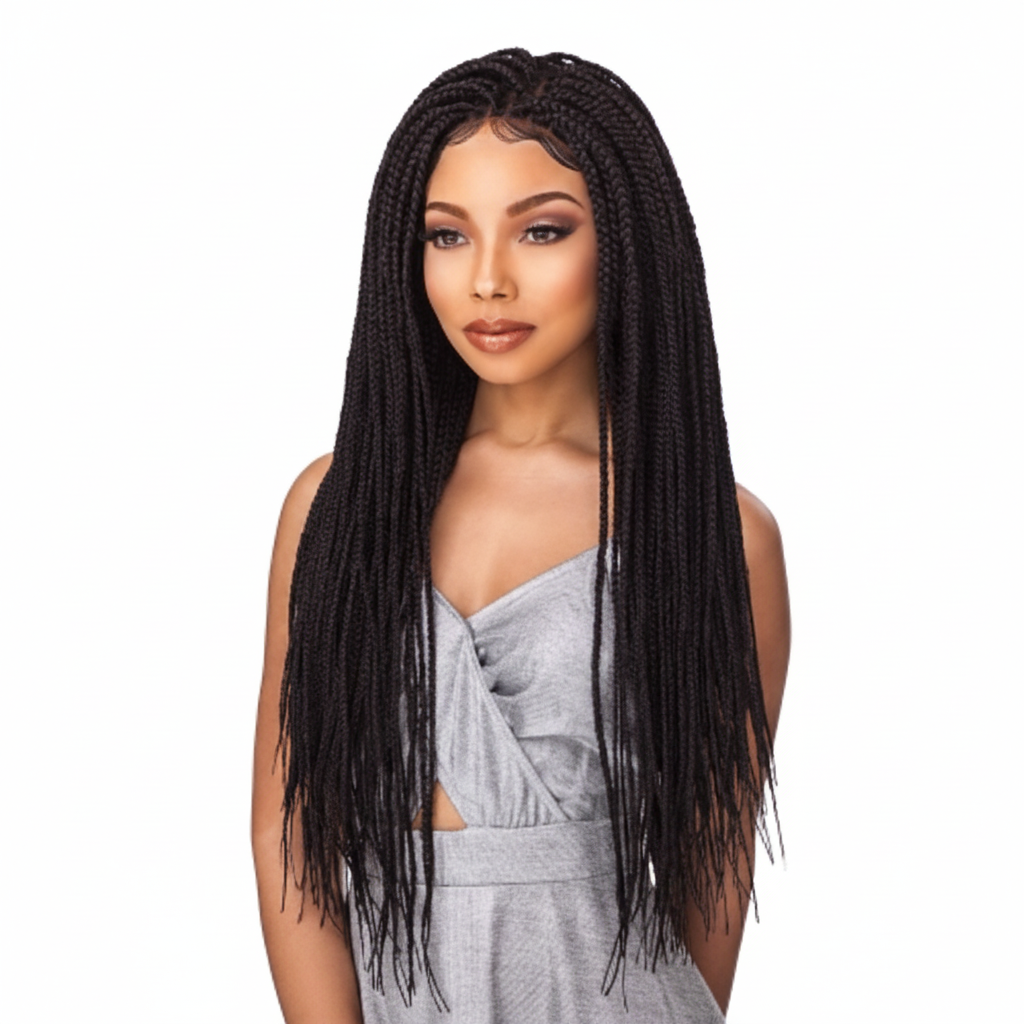 Sensationnel Cloud 9 4x4 Multi-Part Swiss Lace Front Wig Box Braid Small