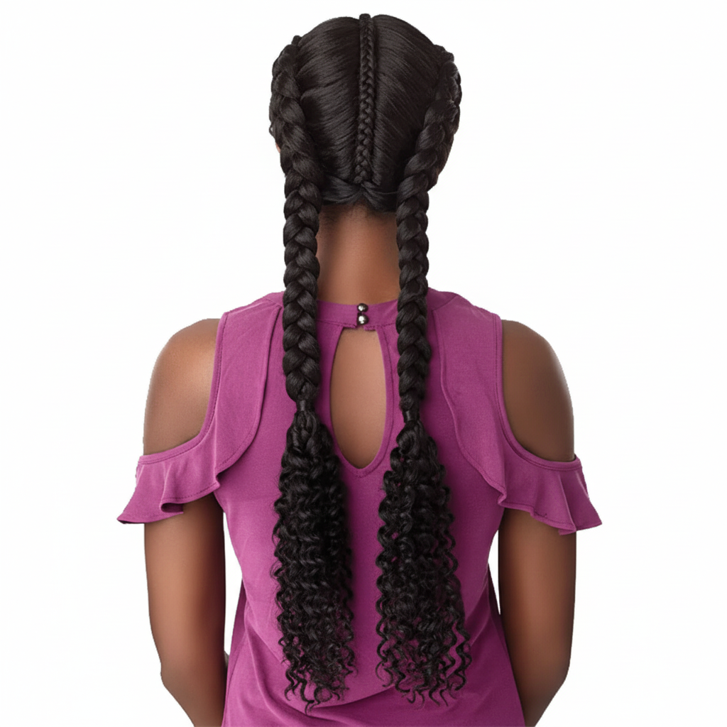 Sensationnel Cloud9 Hand Braided Part Swiss Lace Wig - BOHEMIAN DUTCH BRAID