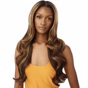 Outre Airtied Human Hair Blend 13x6 Glueless HD Lace Frontal Wig - HHB GLAM WAVES 28