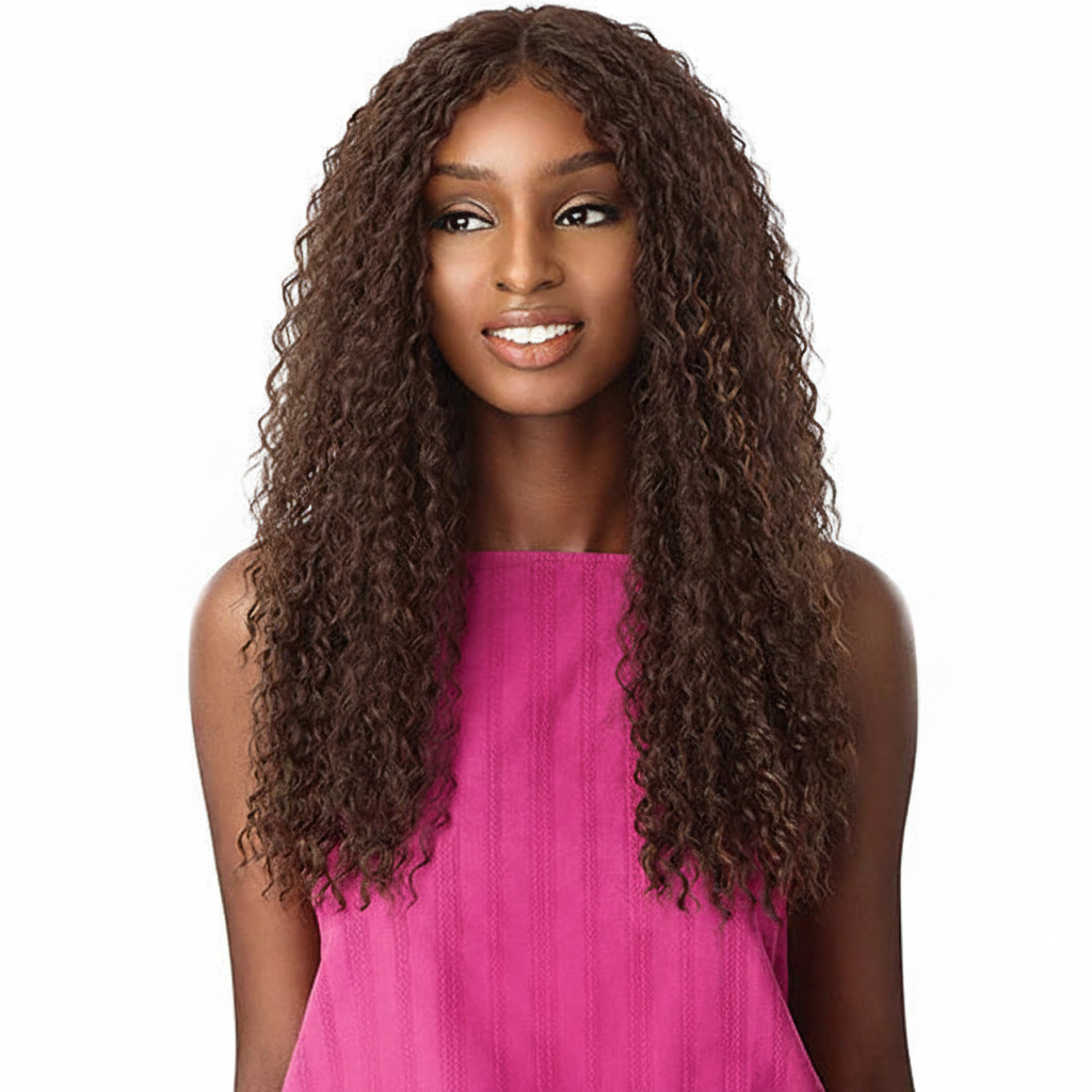 Sensationnel Synthetic Hair Empress Natural Center Part Lace Front Wig - ALANI