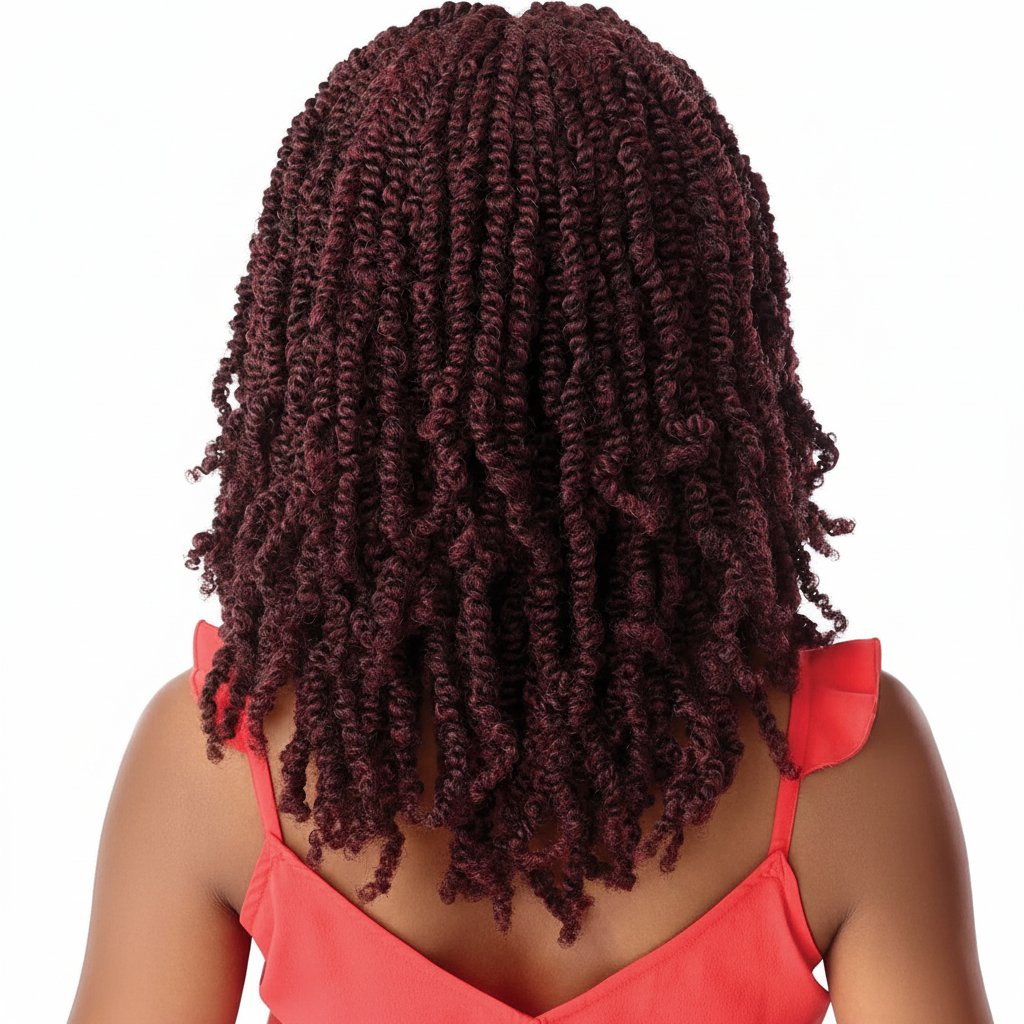 Outre Synthetic Twisted Up 4X4 Braid Lace Wig - WAVY BOMB TWIST 18