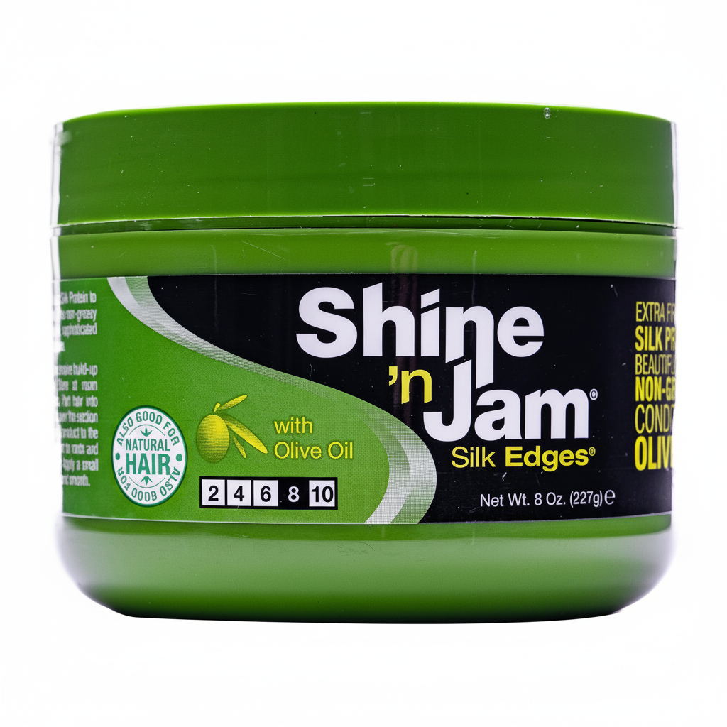 Shine 'N Jam Silk Edges Olive Oil 8 oz