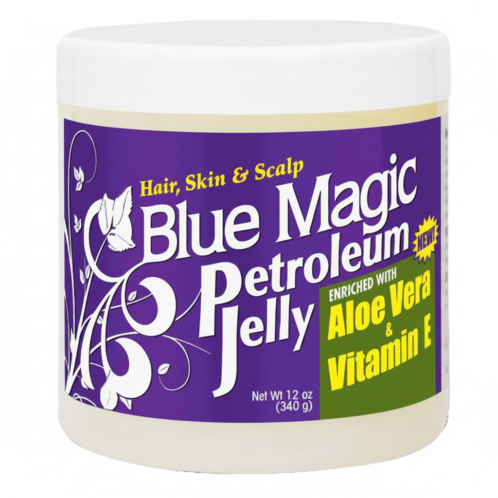 Blue Magic Petroleum Jelly Enriched with Aloe Vera & Vitamin E 12oz