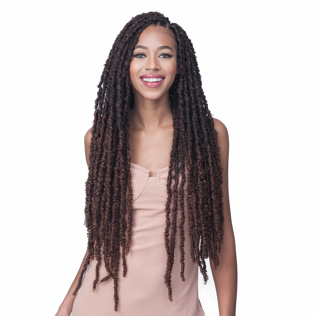 Bobbi Boss Nu Locs Distressed butterfly locs 24 - front view