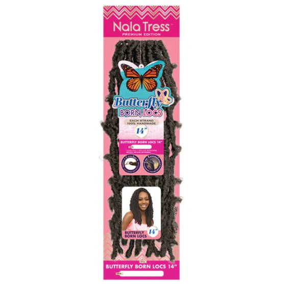Janet Collection Nala Tress Crochet Braids - BUTTERFLY BORN LOCS 14"