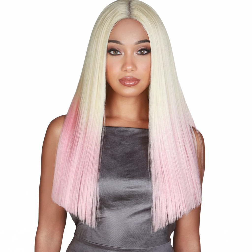 Lala Wig Blonde Pink