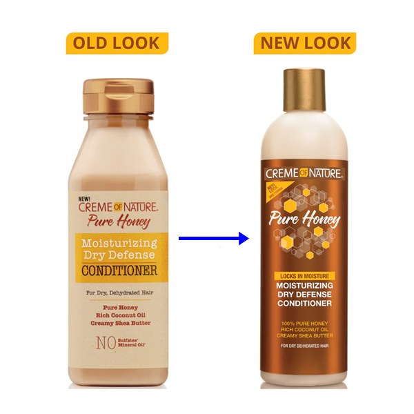 Creme of Nature Pure Honey Moisturizing Dry Defense Shampoo 12 oz
