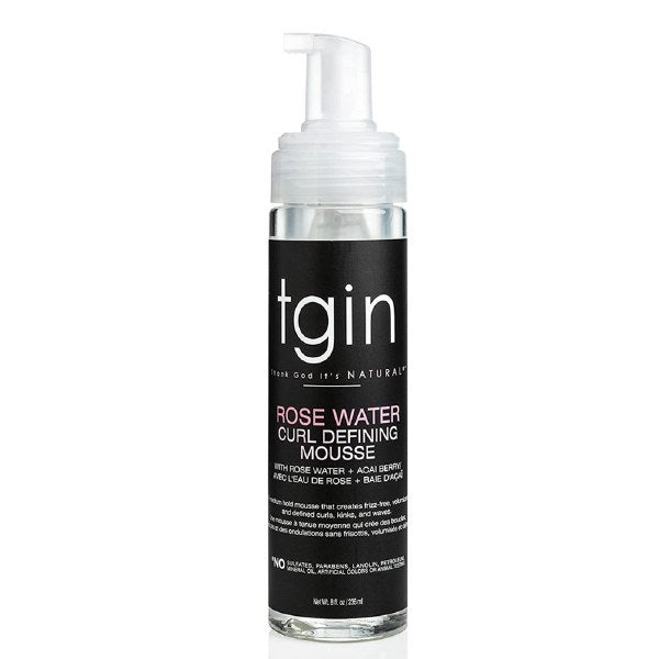 TGIN Rose Water Curl Defining Mousse 8 oz