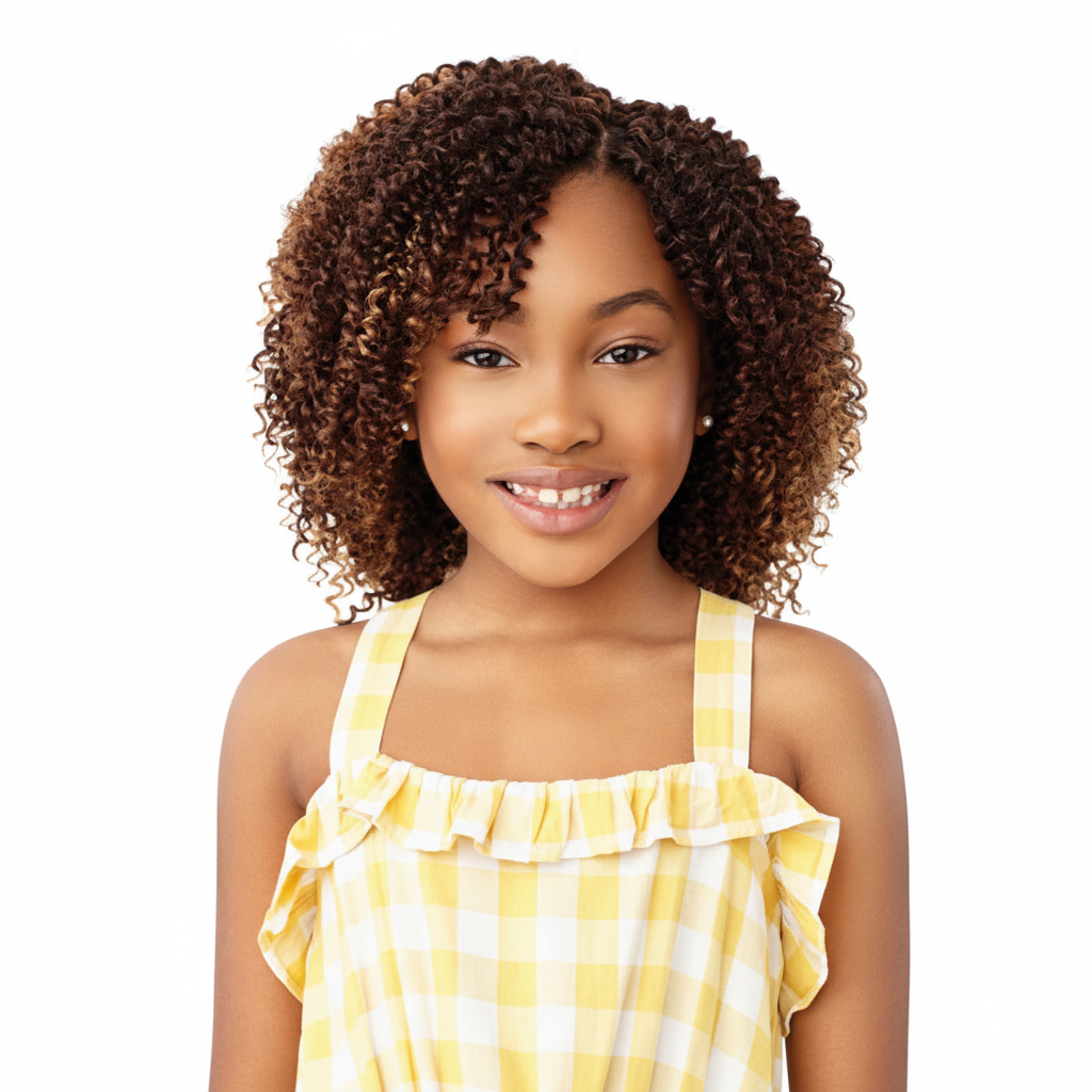 Lil Looks 4C Coily Model Shot