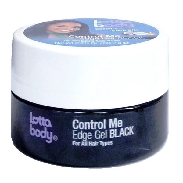 Lotta Body Coconut & Shea Control Me 24Hr Edge Gel Black 2.25 oz