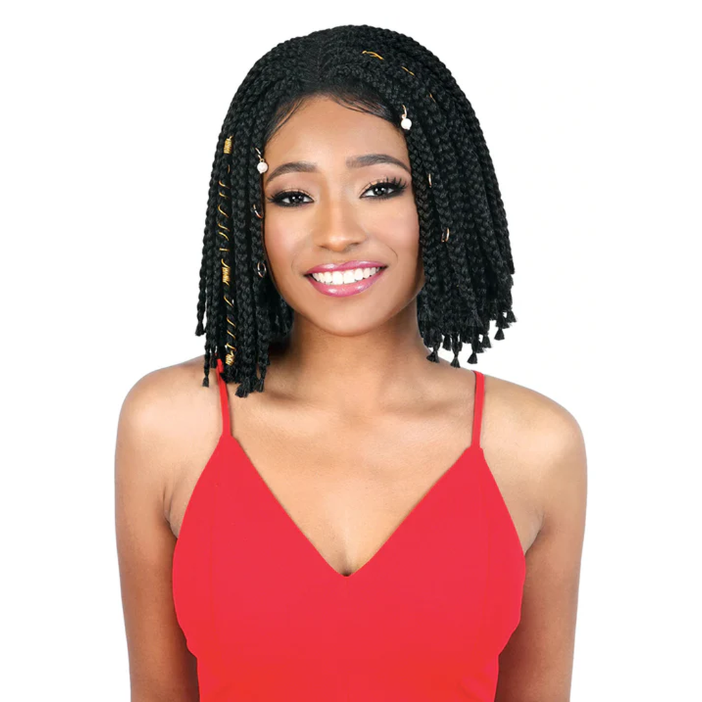 Motown Tress Synthetic Box Braid Slayable & Spinable Part Lace Wig - LDP BOX10